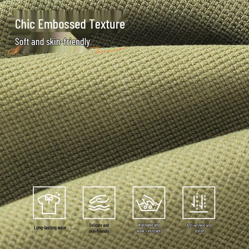 Jeanswest Herren Waffelstrick Kurzarm Poloshirt