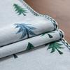 Cotton Linen Blue and Pink Elk Christmas Table Runner Seasonal Winter Christmas Xmas for Holiday Farmhouse Style Dining Holiday