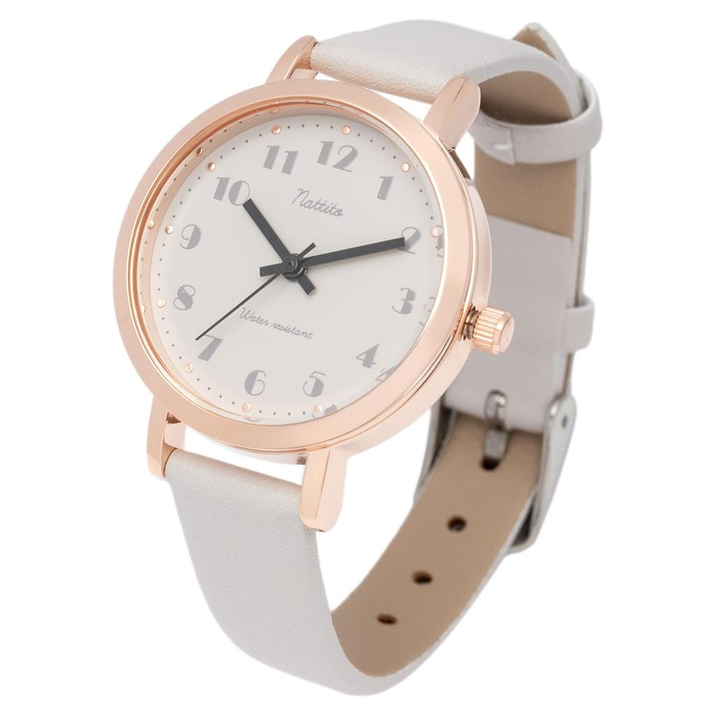 Fieldwork Analog Watch with Leather Waterproof Leather 10 ATM Water WP Cape Women's Strap, Strap, Resistance, Gray, ST302-2