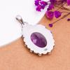 Purple Amethyst 925 Sterling Silver Pendant V7787, Purple Pendant, Oval Pendant, Valentin's Day Gift, Gift For Her, Birthday Gift, Handmade Jewelry, S