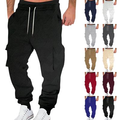 Einfarbiger Overall mit mehreren Taschen und Kordelzug für Herren