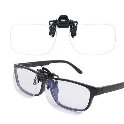 Ultraleichte Clip-Lesebrille für Alterssichtigkeit Flip-Up Randlos Vergrößerungsglas Linse mit Clip +1.0 ~ +4.0
