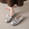 Fashion Low Heel Elegant With Bow Shoes for Women Office Slip-on Leather Casual Beau Today Chic Quick Delivery Young Popular Woman Flats