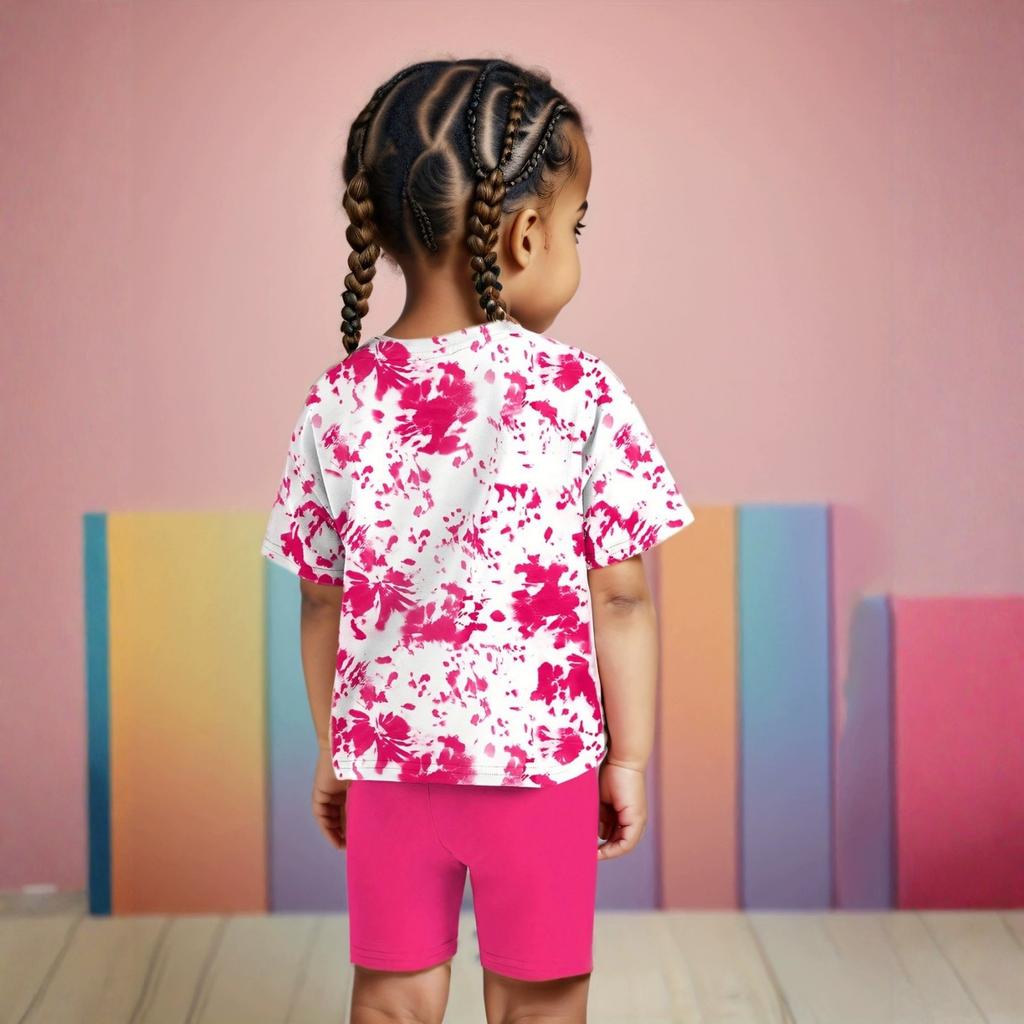 Kids Casual Stylish Two-Piece Set With Flare Leggings