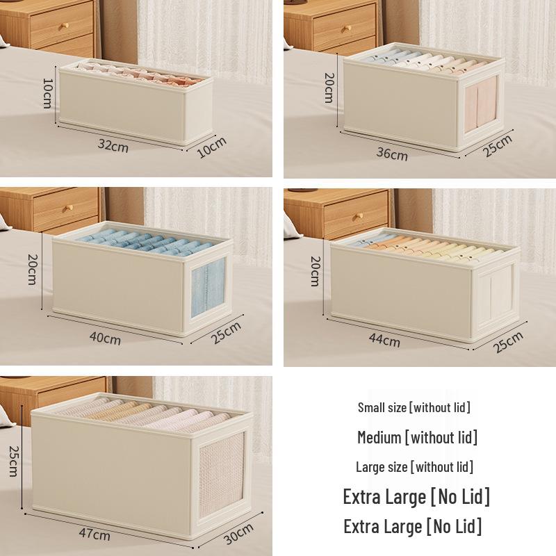 Large Oxford Cloth Bedroom Storage Box with Lid – Dustproof Clothes Organizer