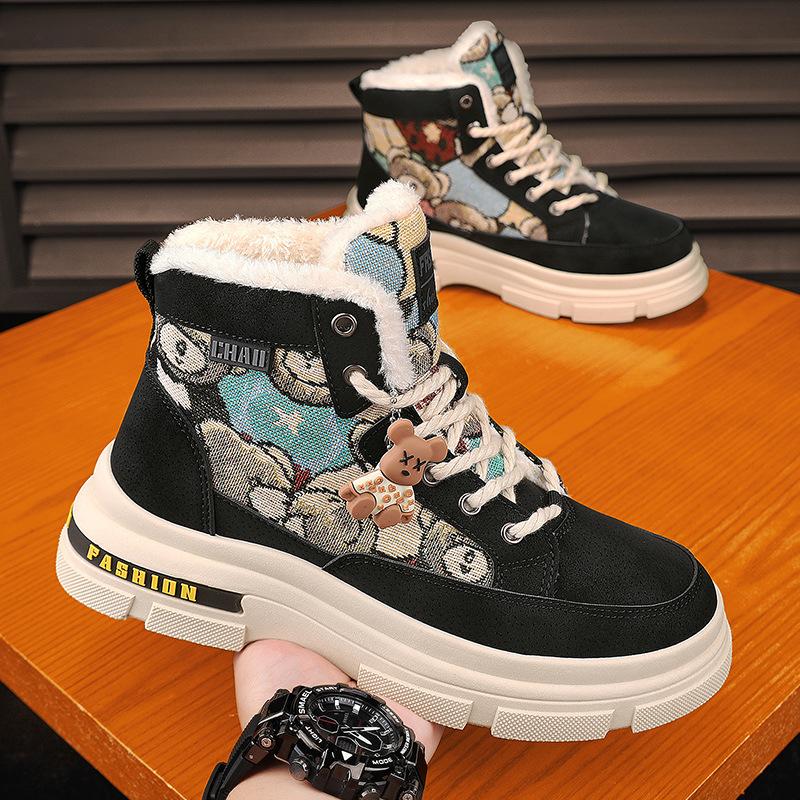 Martin boots winter new high-top casual British wind locomotive mid-top men's boots