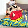 Crayons Shin-chans Funny Cartoon Blankets Quality Super Soft  Throw Blanket Autumn Students Couch Bed Funny Bedspread