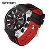 Sanda Quartz Men's Watch: Creative, Calendar, Multi-eye Design, Fashionable, Versatile.