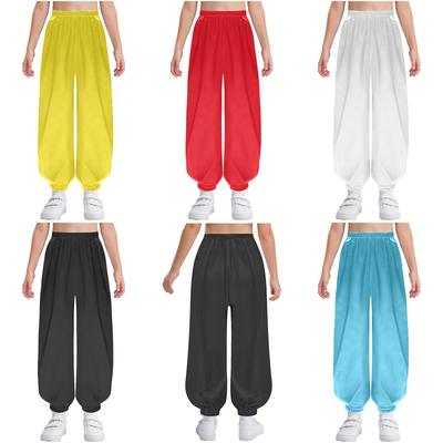 Unisex kovos menų Kung Fu uniforma Tai Chi Wing Chun apranga Elastingas juosmuo Vienspalvės kelnės