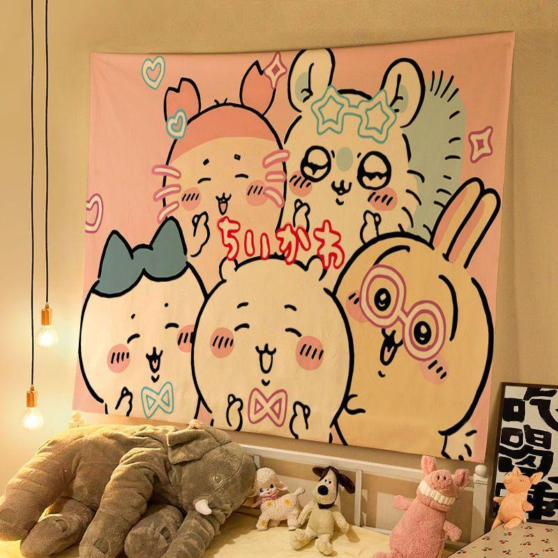 

Chiikawa Goods Tapestry 75x100 чёрный