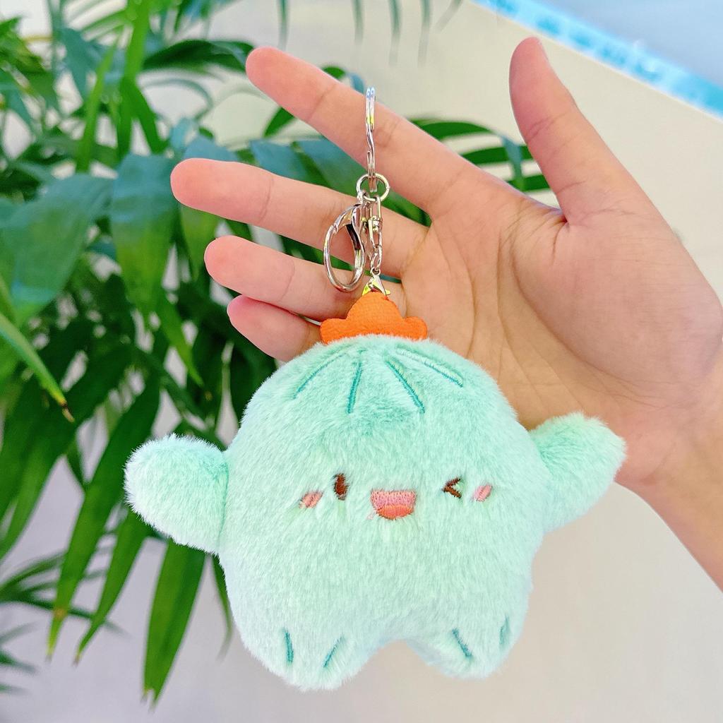 Cute Cactus Keychain Plush Toy - Small Pendant & Backpack Decoration