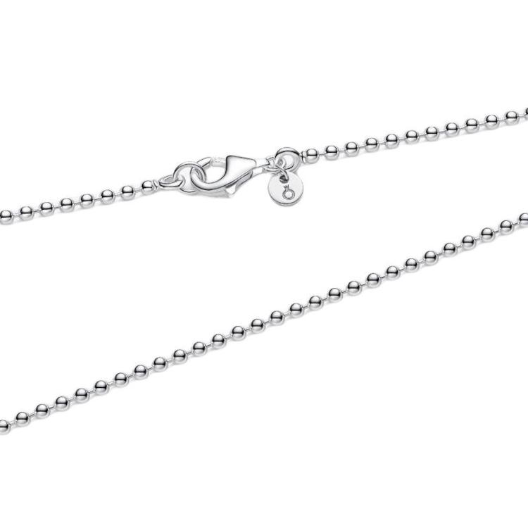 Pandora Bead Design Sterling Silver Necklace Unisex Necklace 394452C00