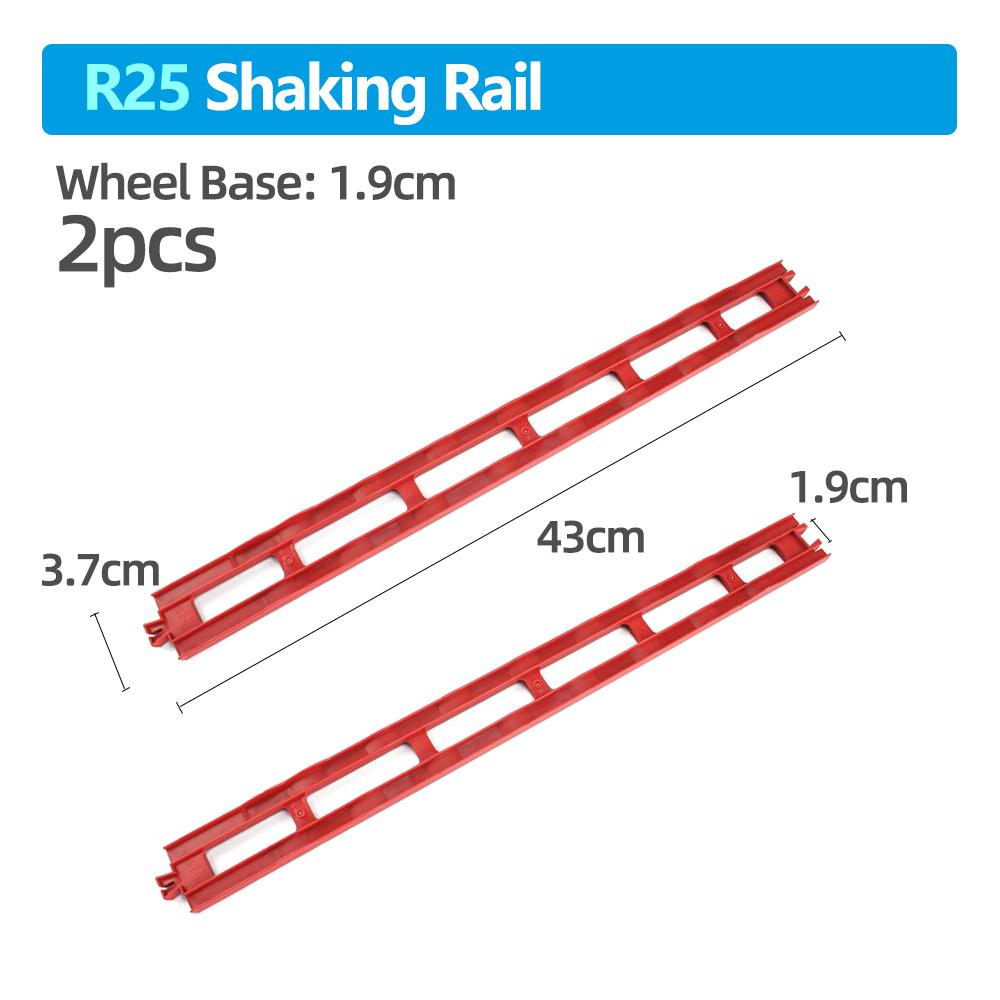 Várias Peças de Pista de Trem de Plástico Acessórios Pista Curva/Reta/Bloco/Ponte Brinquedos Presentes para Meninos