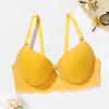 Women Sexy Lace Bow Bra Removable Strap Push Up Underwear