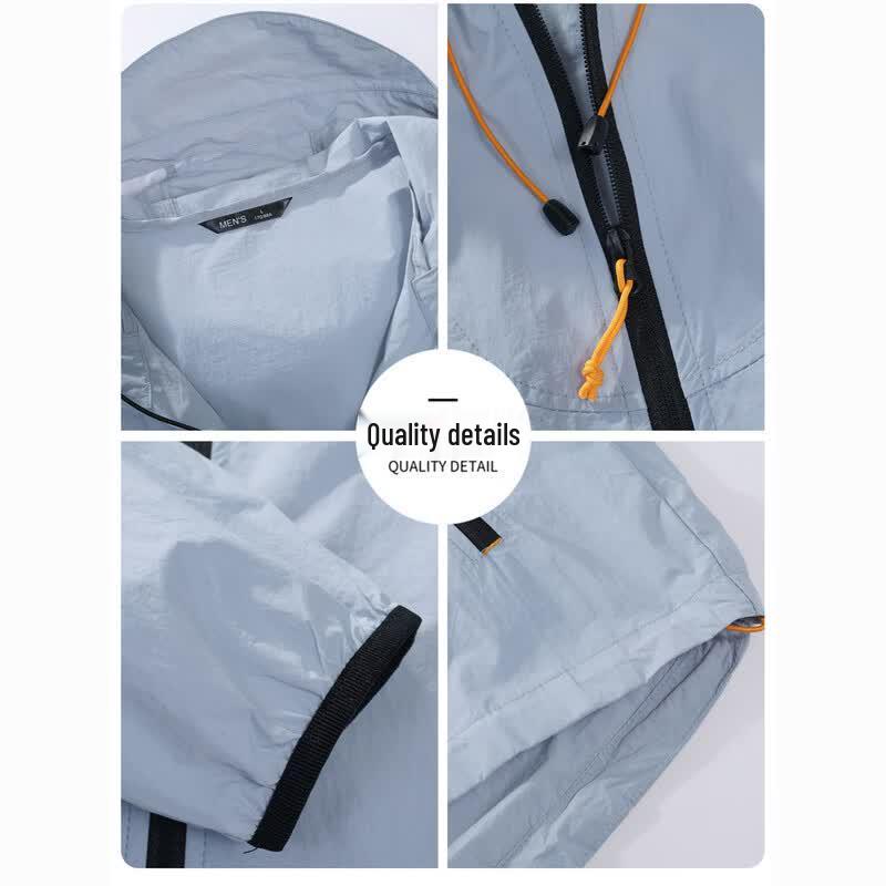 CHOCOOLATEit Unisex lockere Kapuzenjacke mit Sonnenschutz