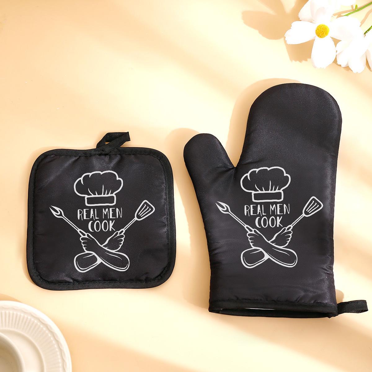 Набор термостойких перчаток для микроволновой печи: Полиэстер Термостойкий Двухкомпонентный