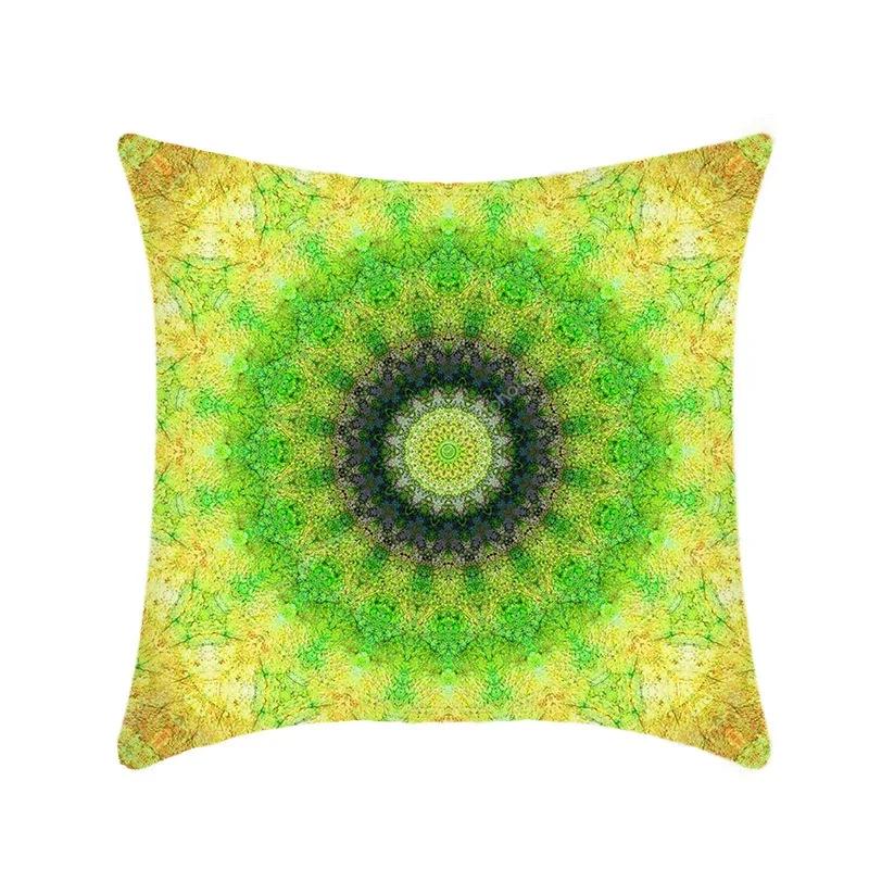 Office Sofa Cushion Cover Mandala Array Printed Luxury Home Decor Cushion Cover
