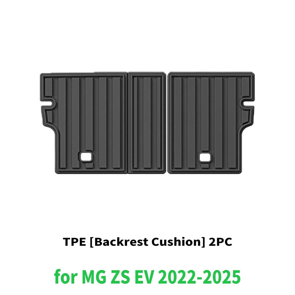 For MG ZS EV Facelift 2022-2025 LHD RHD TPE Car Trunk Mats  & Seat Back Quick Clean Non-Slip Bottom All Season Use Accessories