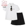 Fuluomi Mädchen Schulstil Hemd und Rock Set