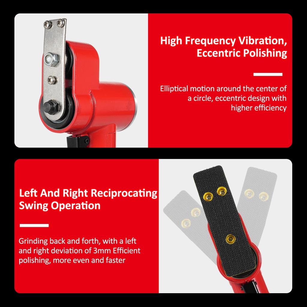 YC2622 Reciprocating Pneumatic Grinding and Polishing Machine Mini Straight Line Air Sander