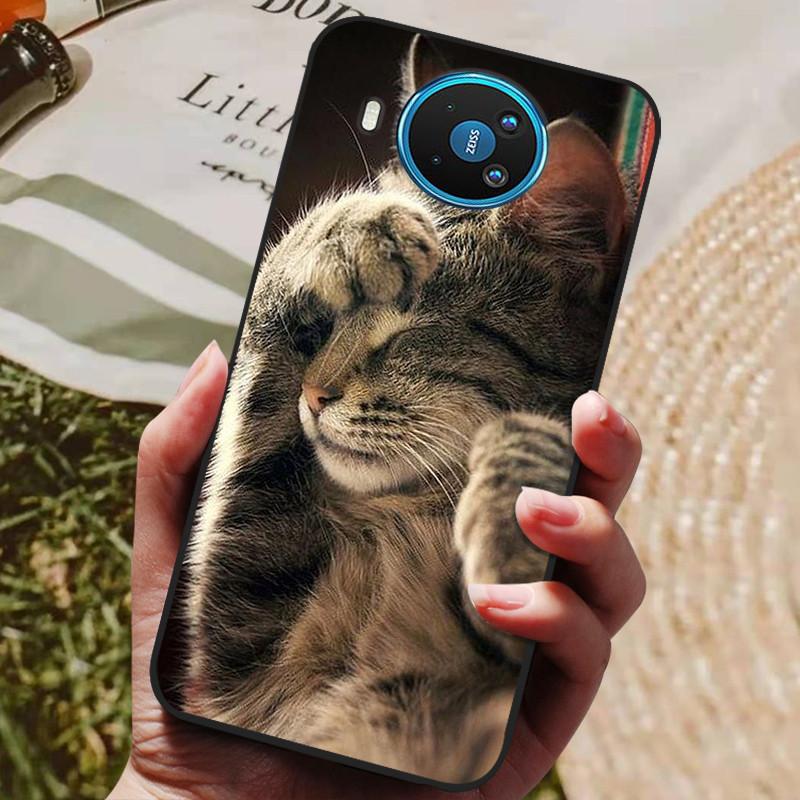 For Nokia 8.3 5G Case Soft TPU Silicone Cover for Nokia 8.3 Nokia8.3 5G Phone Case 6.81 Inch Cute Cat Protective Case Bumper