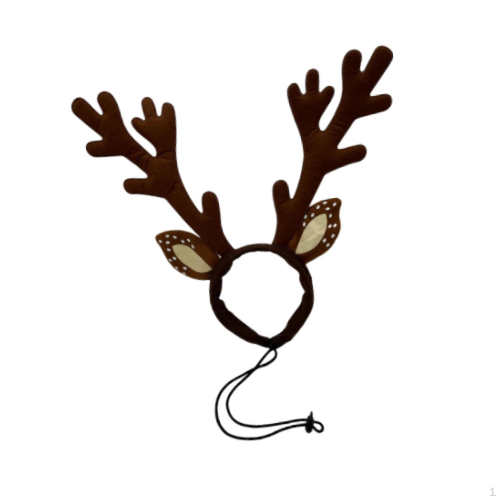 

Dog Elk Reindeer Headband, Christmas s Headbands, Decoration Headwear Pet Deer Costume for