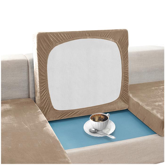 Sofa Seat Cover, Velvet, Beige, Coffee With Milk 50-65Cm