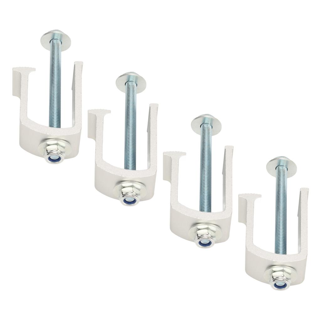 4 Sets Truck Tool Box Clamp Rust Proof Aluminum   Durability Tie Down Clamp for Vehicles