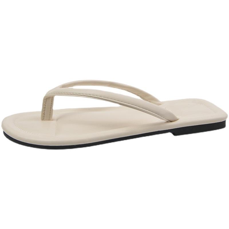 

Large size flip-flops summer fashion flats toe cool slippers beach shoes women s high-end wear 42