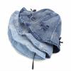 Korean Style Denim Bucket Hats Sweet Sunscreen Hat Cute Bow Fisherman Hat  Summer Spring