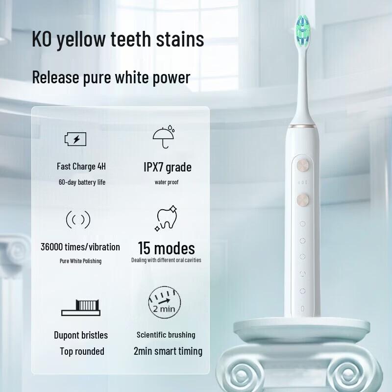 SID RT860 Sonic Electric Toothbrush for Adults CN plug (adapter included)