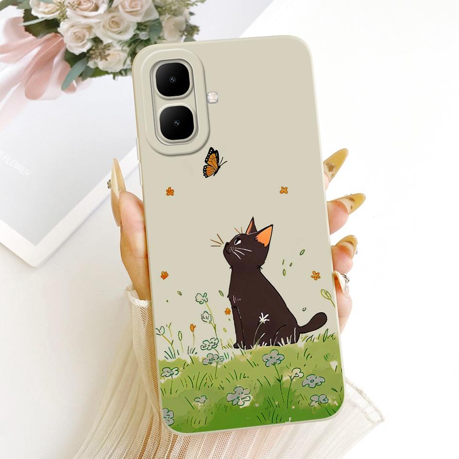 For Infinix Smart 10 Phone Case X6725 Cover Cute Cat Owl Daisy Painting Soft Silicone Back Shell For Infinix Smart10 Pouch Coque