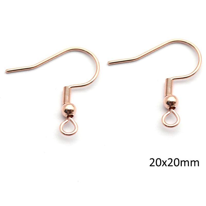 50pcs Stainless Steel Earwire Earrings Hooks Base for Earrings Ear Jewelry Making DIY Findings Accessories Wholesale Supplies