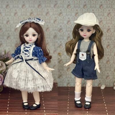 Attractive Eyes 30cm Bjd Doll with Clothes 1/6 SD Princess Makeup Ball Joint Doll  Birthday Gift