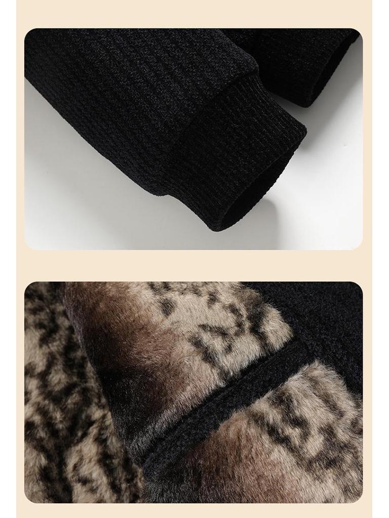 Men's Winter Jacket: Thick Chenille, Warm, Plus-Size for Middle-Aged & Elderly