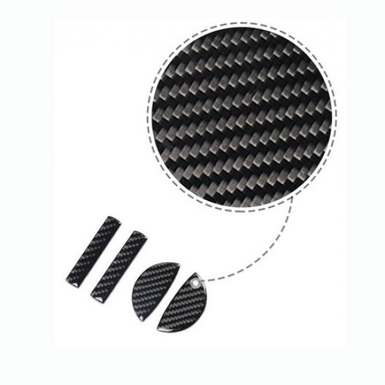 4 X for Mini Cooper F55 F54 F60 Car Interior Carbon Fiber Door Handle Cover Trim