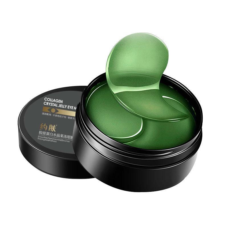 60 Stück Aufkleber, Seegrasgrün, zum Entfernen von Falten, Tränensäcken und Augenringen, feuchtigkeitsspendend, zur Verbesserung der Tränensäcke