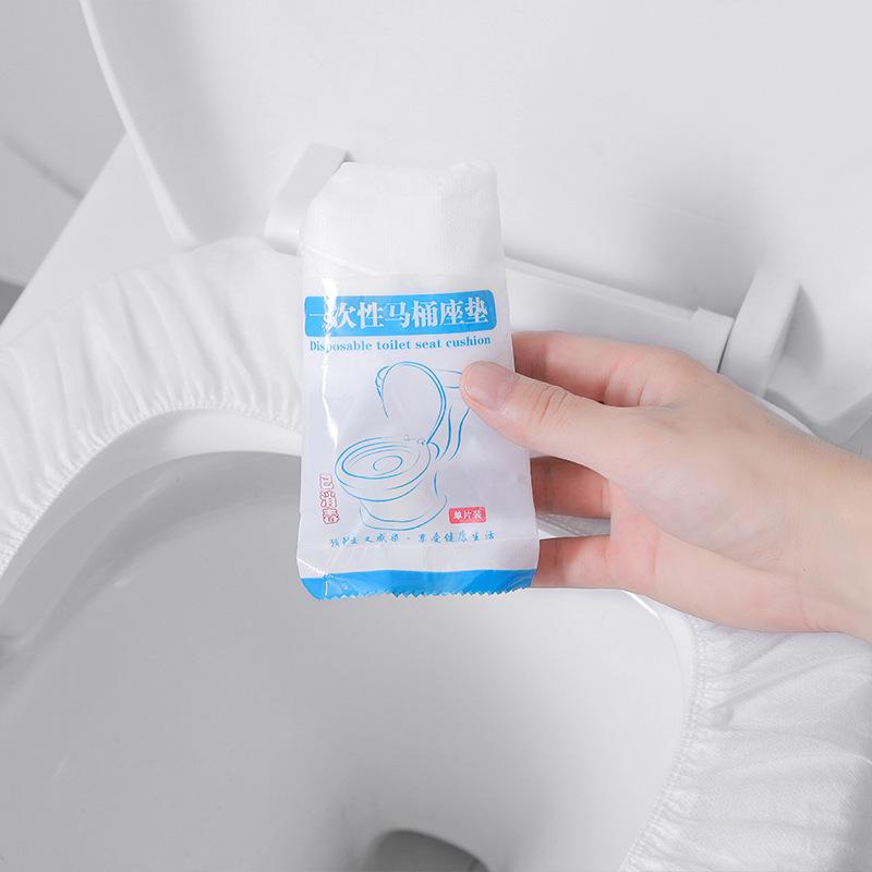 Disposable Toilet Seat Travel Thickened Portable Toilet Seat Cushion Paper Maternity Non-Woven Waterproof Universal Toilet Cover