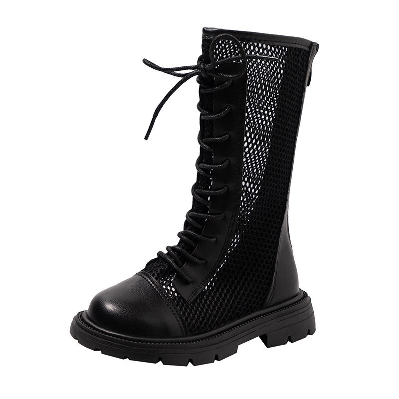 Mädchensandale, Kinderschuhe, Kinderschuhe, Flache Schuhe, Lange Stiefel