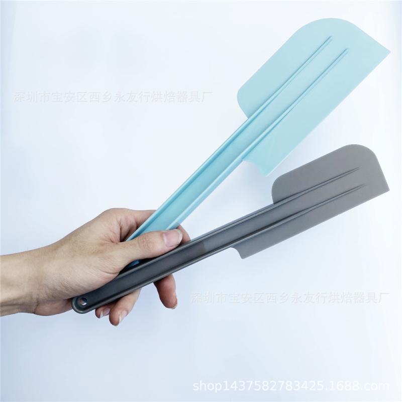 2pcs/set Plastic Spatula Long Handle Heat-resistant Cake Making Spatula Cream Baking Tools