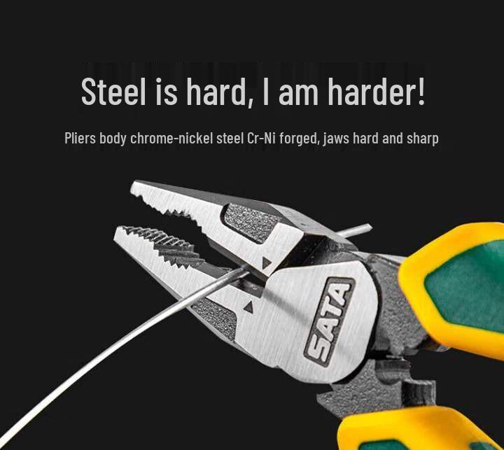 SATA Industrial Steel Wire Labor-Saving Combination Pliers 70321D/70322D/70323D