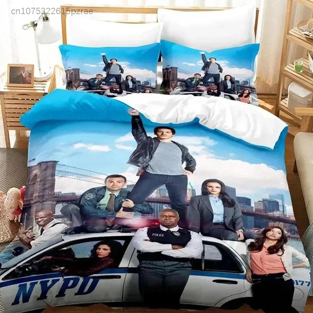 Neues 3D-Druck Brooklyn Nine-Nine Bettwäscheset Schlafzimmer Weiche Moderne Bettdecken Bequeme Bettbezüge Steppdeckenbezüge Und Kissenbezüge