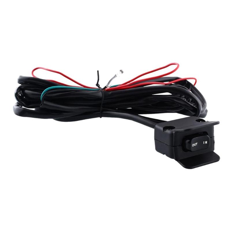 Upgraded 12V Solenoid Relay Contactor Winch Rocker Thumb Switch Used for ATV UTV