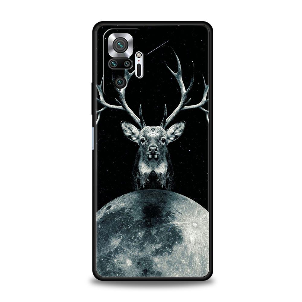 Custodia per telefono per Xiaomi Redmi Note 10 11 9 8 Pro 9S 7 8T 9T 9A 8A 9C K50 K40 Gaming Cover Moda Animali Cavallo Cervo Panda Gigante