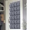 24 Pockets Hanging Shoe Organizer with 4 Hooks Hanging Shoe Storage Bag Over The Door Shoe Rack for Closet Bedroom Bathroom