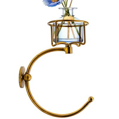 Handtuchhalter Badezimmer Handtuchhaken Ring Mit Kerzenständer Rustikal Elegant Dekorativ Kreatives Regal Für Bad Küche