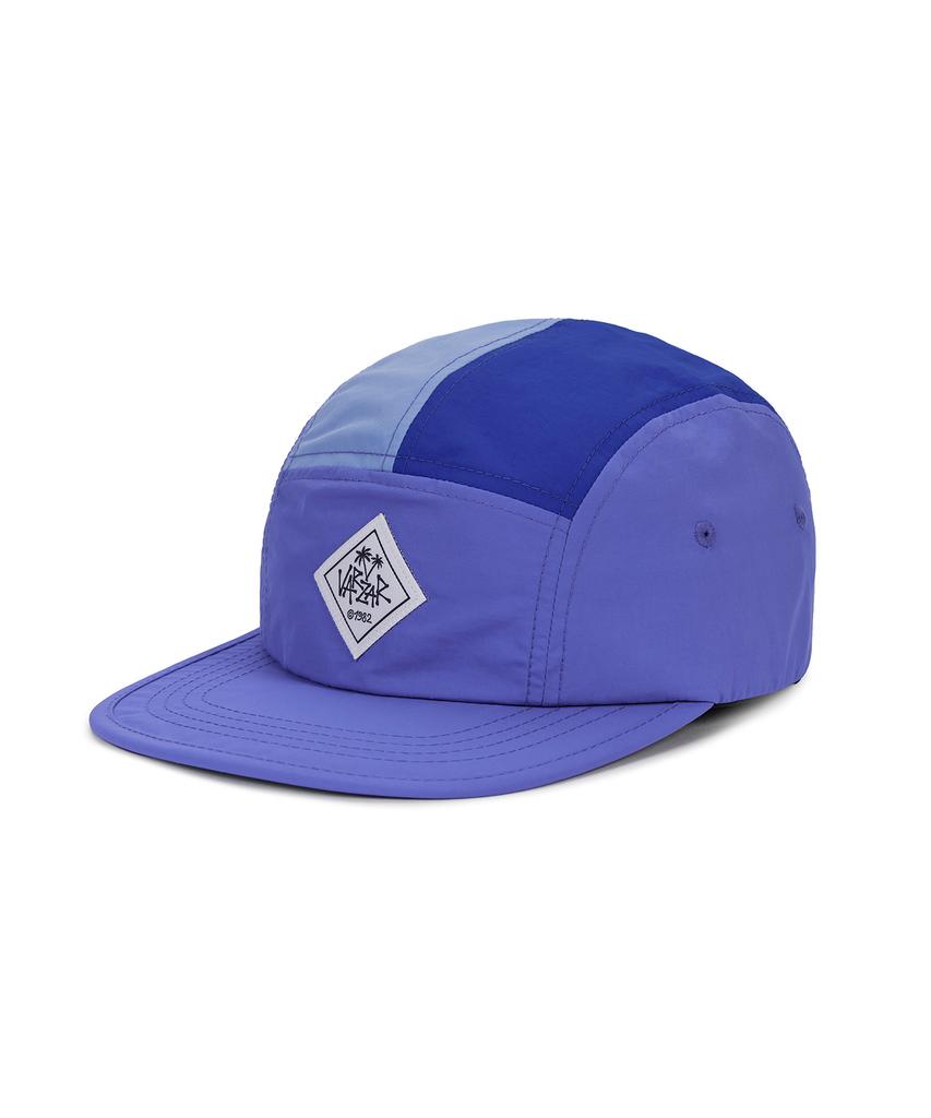 Bajal Multicolor Palm Tree Label Camp Cap Blue