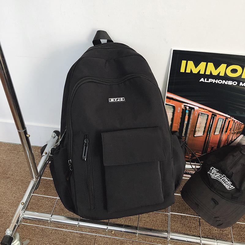 Large Capacity Women's Backpack Men's Leisure Travel Backpack Commuter Versatile College Student Junior High School Student School Bag