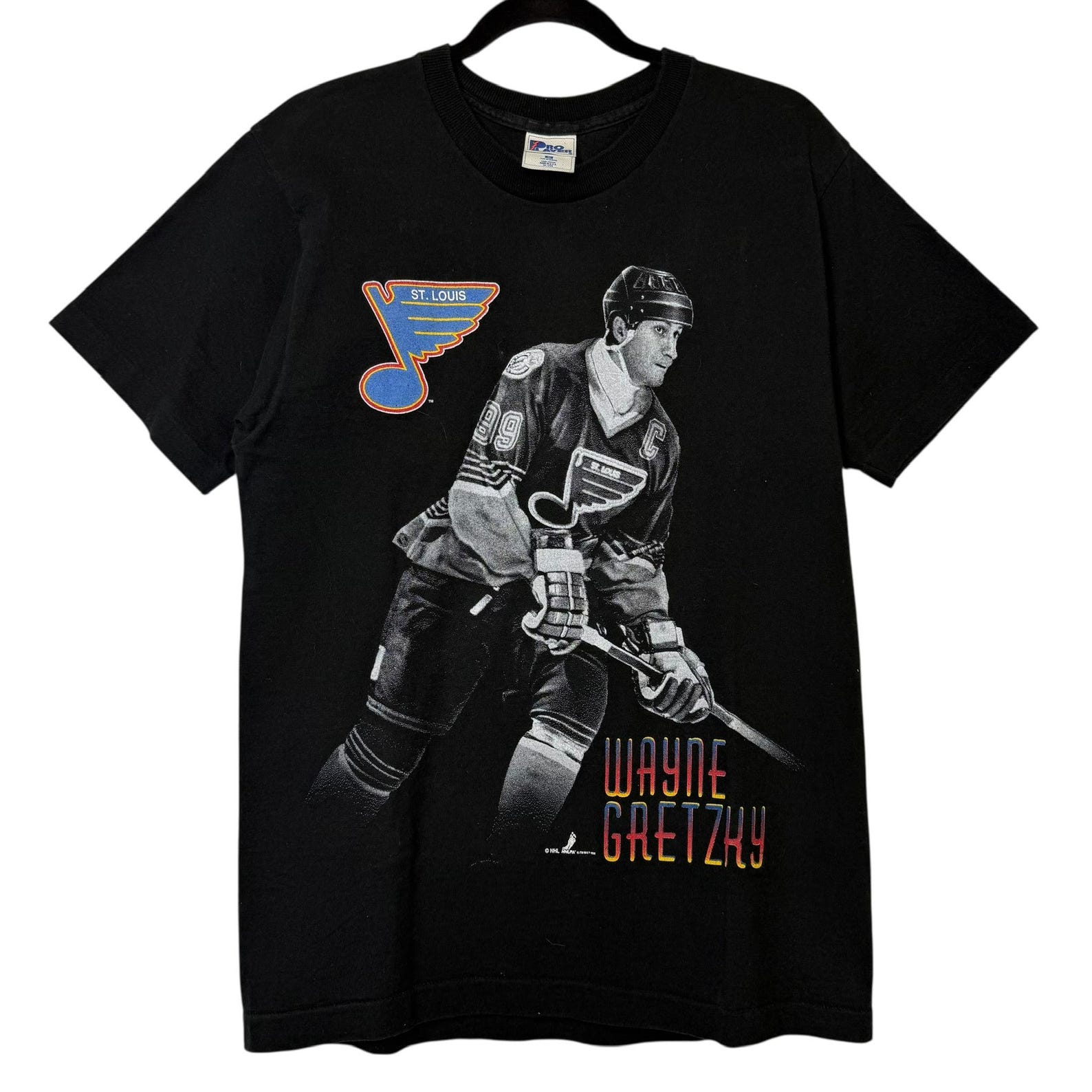 90 s St Louis Blues Wayne Gretzky NHL T shirt Sz M (B2227) S