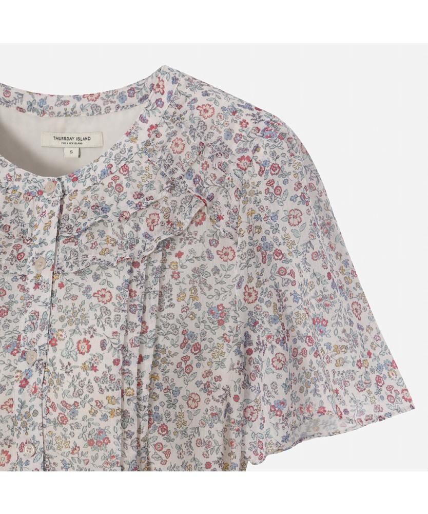 THURSDAY ISLAND Romantic Floral Mood Frill Dress_T264Mop217W